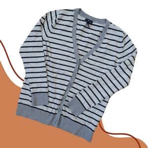 GAP Black Striped Cardigan